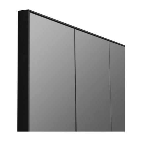 Loft Smoked Glass Black Wall Mirror