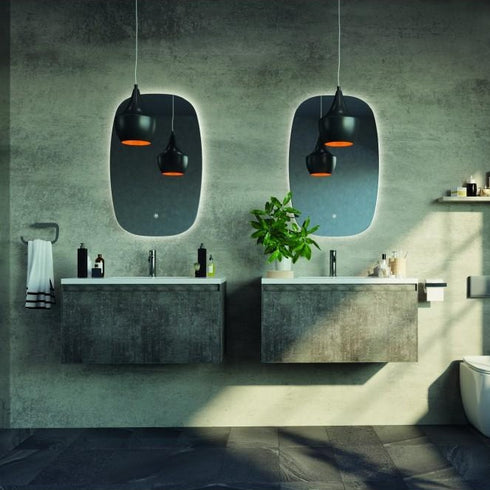 Sela Q-lined Backlit Bathroom Mirror