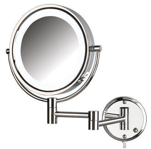 Ablaze Round Backlit 8x Magnification Shaving Mirror - mirrors-city-aus