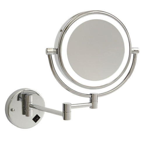 Ablaze Backlit 5x Magnification Round Shaving & Vanity Mirror