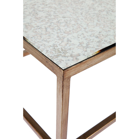 Cocktail Mirrored Nest Coffee Table