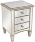 DEANA MIRRORED BEDSIDE ANTIQUE TABLE DS - 41127 - mirrors-city-aus