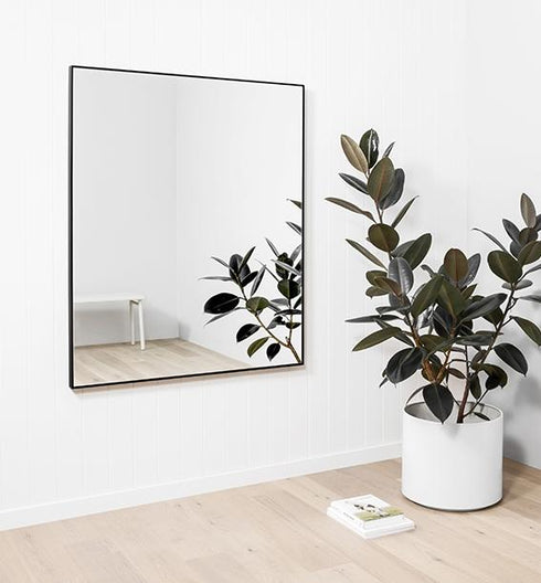 Flynn Rectangle: Black - mirrors-city-aus