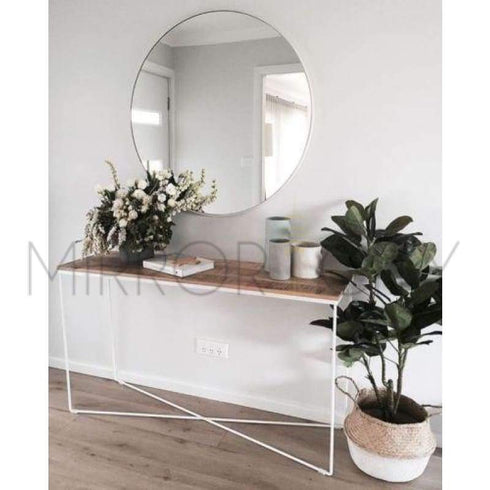 Round Frameless Beveled Bathroom Mirror - mirrors-city-aus