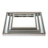 Zeta Antique Silver Mirrored Tray