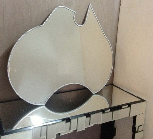 Australia Map Deco Wall Mirror
