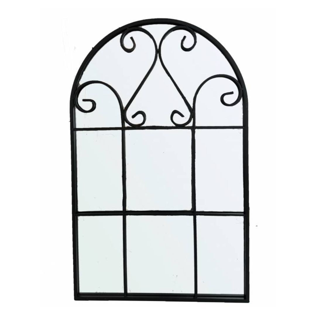 Sunny Arch Black Wall Mirror Mirror City