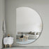 Meira half-moon mirror reflecting light