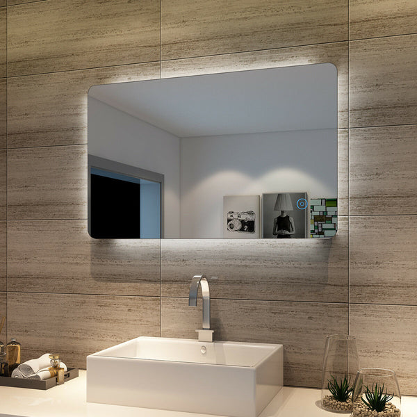 Camden Touch Switch Back-lit Bathroom Wall Mirror