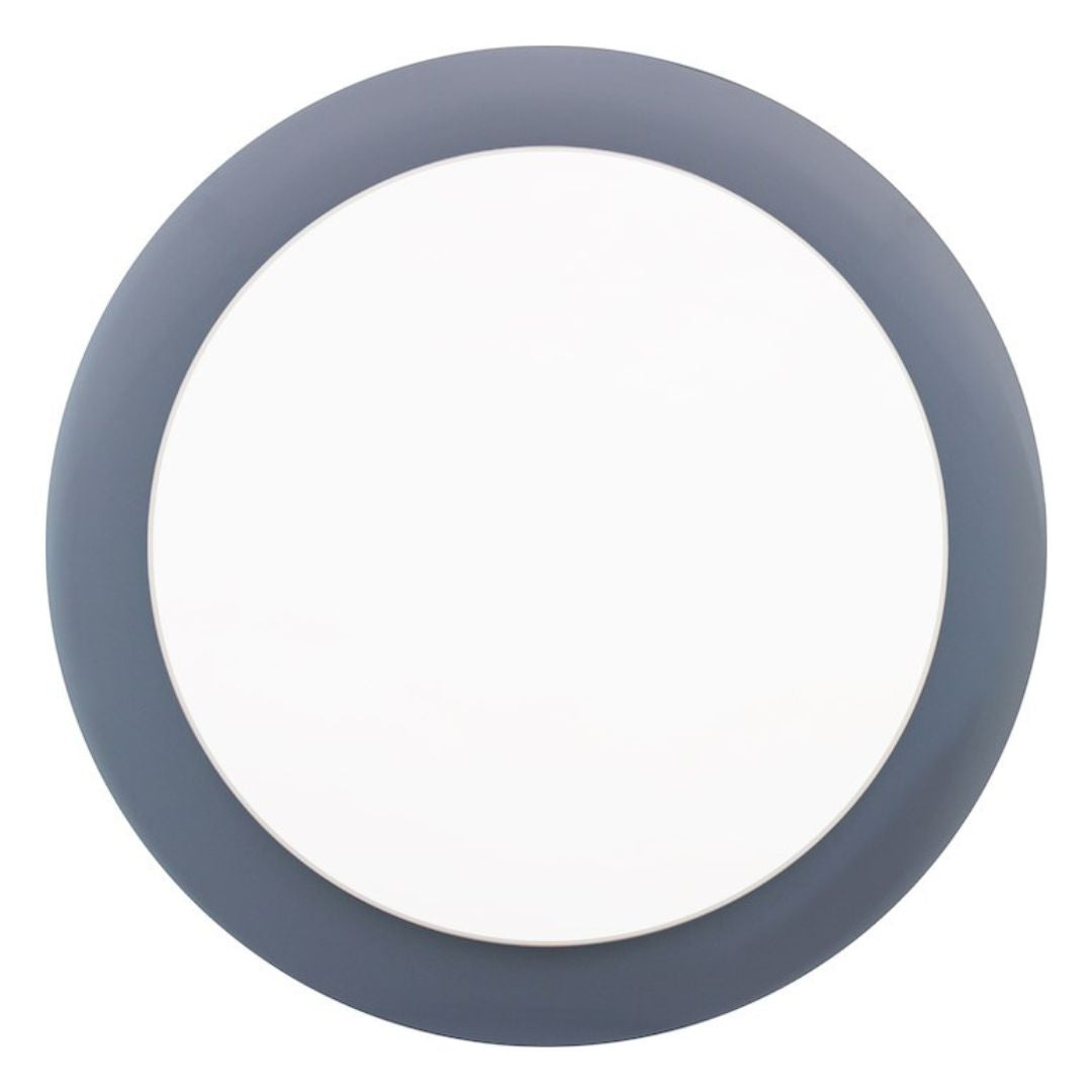 Klen Grey Round Wall Mirror Mirror City