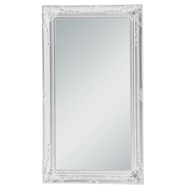 Felicity Ornate White Gloss Wall Mirror Mirror City