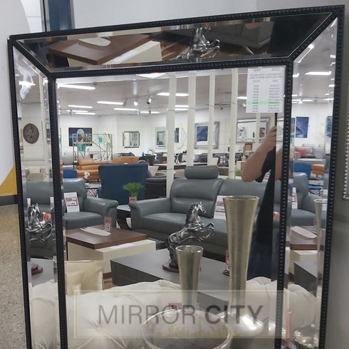 Elsa Black Beaded Wall Mirror