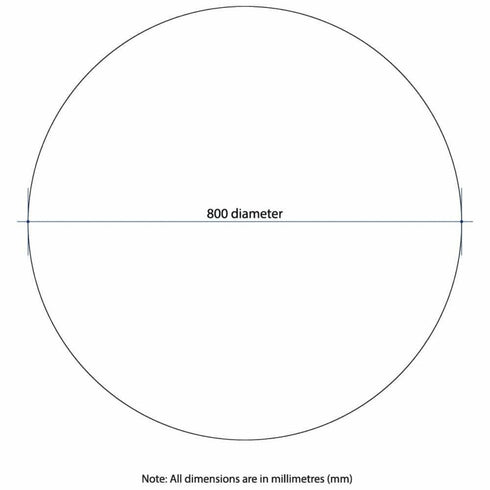 Rio Round Polished Edge Bathroom Mirror