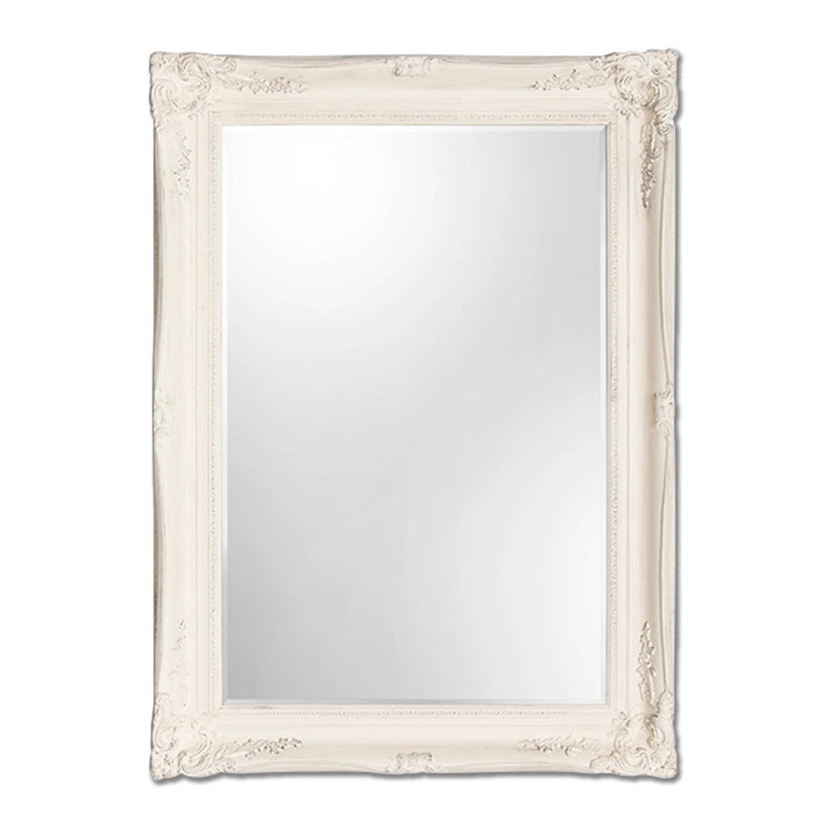 Venus Vintage White Wall Mirror Mirror City