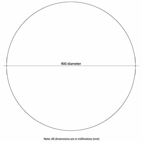 Rio Round Polished Edge Bathroom Mirror