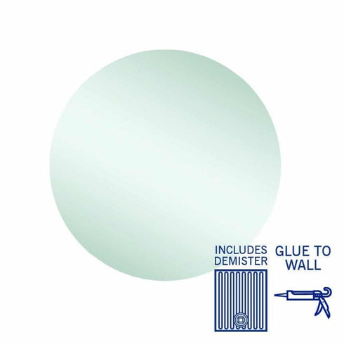 Rio Round Polished Edge Bathroom Mirror