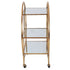 Calder Antique Gold Mirrored Bar Trolley