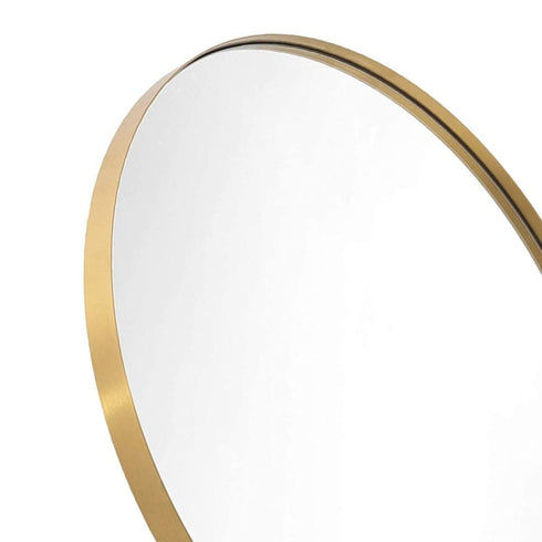 Anson Brass Oval Wall Mirror