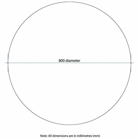 Rio Round Polished Edge Bathroom Mirror