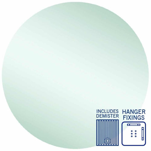 Rio Round Polished Edge Bathroom Mirror