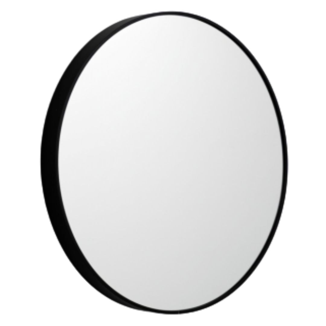 Simplicity Black Round Wall Mirror Mirror City