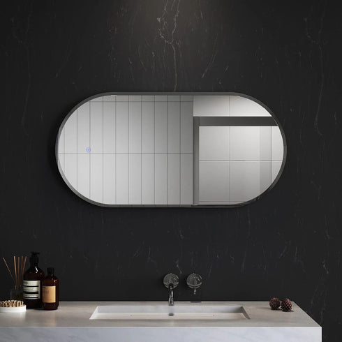 Aler Anti-Fog Oval LED Illuminated Bathroom Mirror
