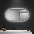 Aler Anti-Fog Oval LED Illuminated Bathroom Mirror