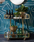 Brooklyn Gold Mirrored Drink Trolley