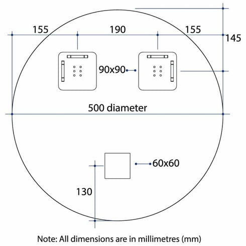 Rio Round Polished Edge Bathroom Mirror