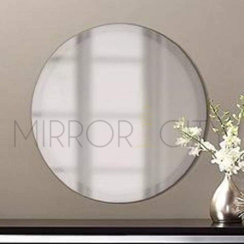 Round Frameless Beveled Bathroom Mirror - mirrors-city-aus