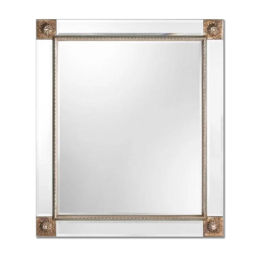 Florenda Art Deco Silver Wall Mirror Mirror City