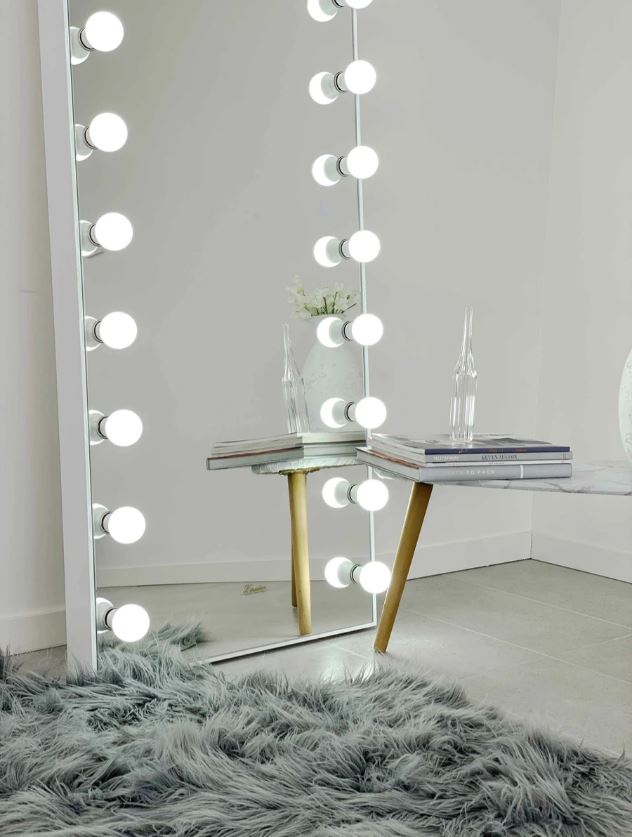 Crystalline Hollywood Style Full Length LED Mirror