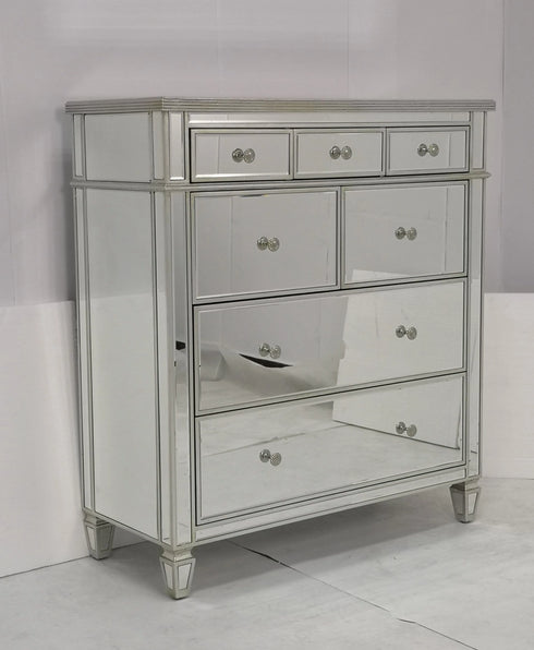 RAMSEY MIRRORED CHEST DRAWER - mirrors-city-aus