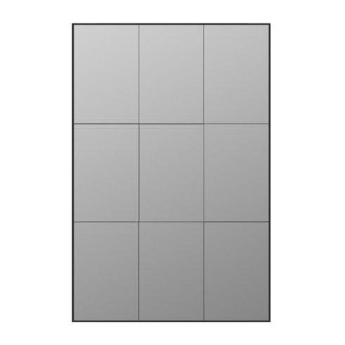Loft Smoked Glass Black Wall Mirror
