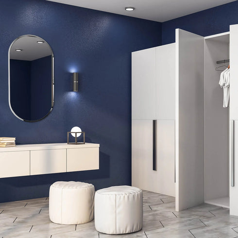 Aler Anti-Fog Oval LED Illuminated Bathroom Mirror