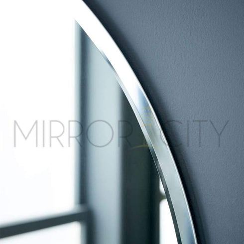 Round Frameless Beveled Bathroom Mirror - mirrors-city-aus