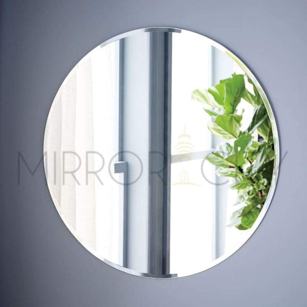 Round Frameless Beveled Bathroom Mirror - mirrors-city-aus