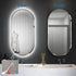 Aler Anti-Fog Oval LED Illuminated Bathroom Mirror