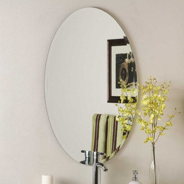 Frameless Modern Oval Bevelled Mirror - mirrors-city-aus